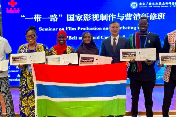 Celebrating Success: Lamin B. Barra and Banna Sabally Complete Seminar in Film Production and Marketing