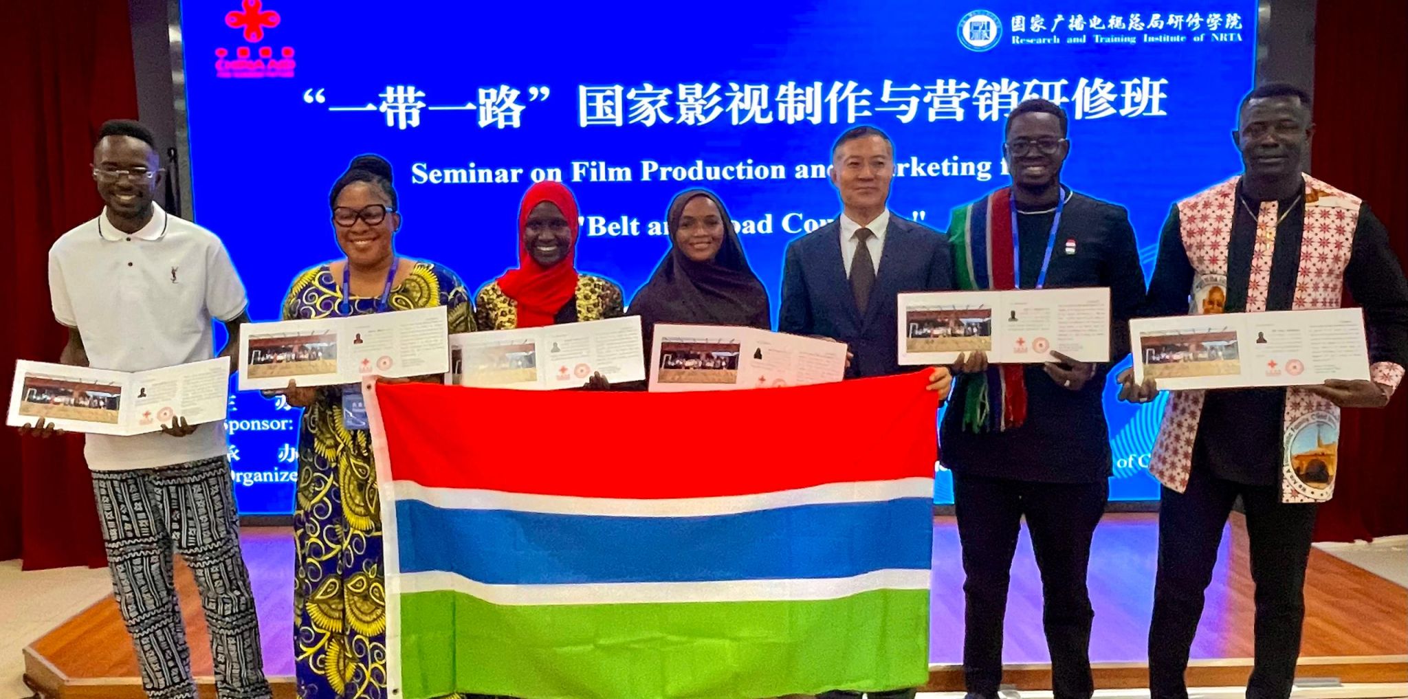 Celebrating Success: Lamin B. Barra and Banna Sabally Complete Seminar in Film Production and Marketing